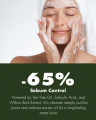 Tea Tree Cleanser – 200 ml, Tea Tree Leaf Oil Extract+Lauric Acid+Glycolic Acid | For Oily, Acne-prone & Blemished Skin | Fades Dark Spots, Sun Spots, Acne Scars, Soothes Red Skin, Hydrates while Cleansing | Sulfate & Paraben-Free | Non-Comedogenic.