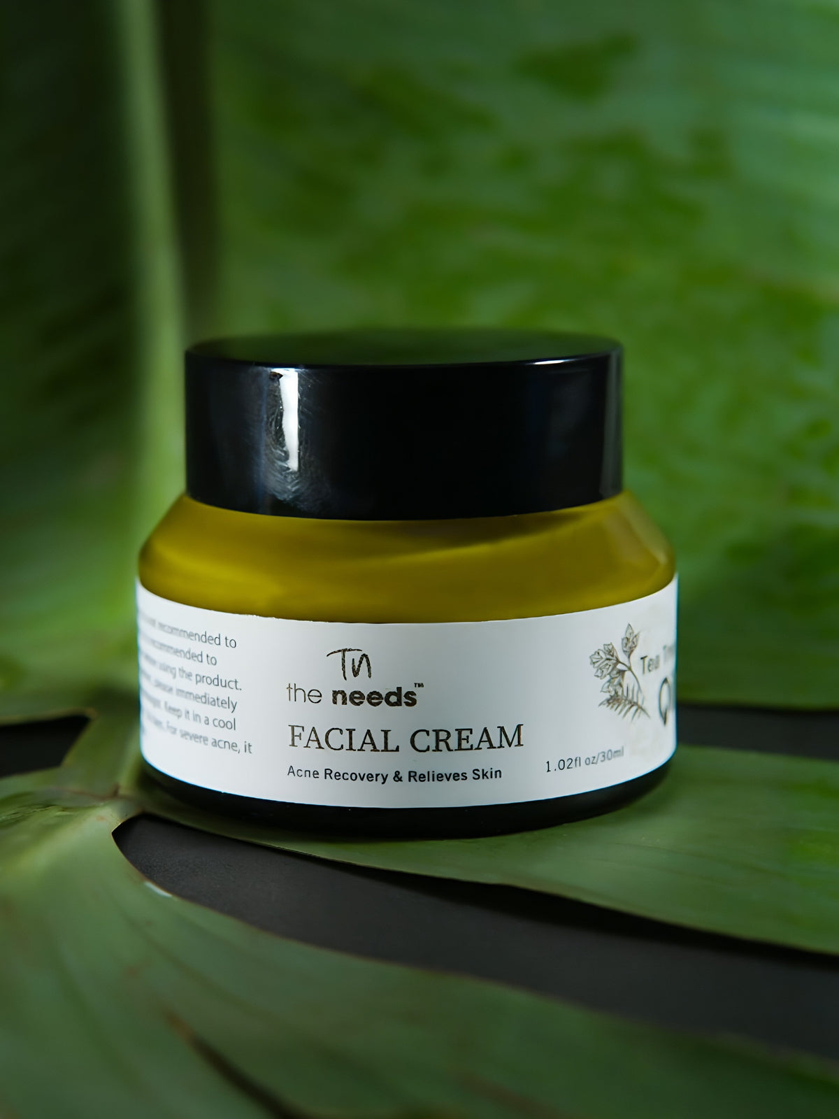 Tea Tree Soothe Cream – 30 ml, Centella Asiatica Extract | Hydro Soothing Moisture Cream+Intensely Calms Redness | Deep Hydration+Non-Greasy+Non-Comedogenic | Lightweight Daily Hydration Cream | Facial Moisturizer for Oily Skin, Dry & Combinational Skin.
